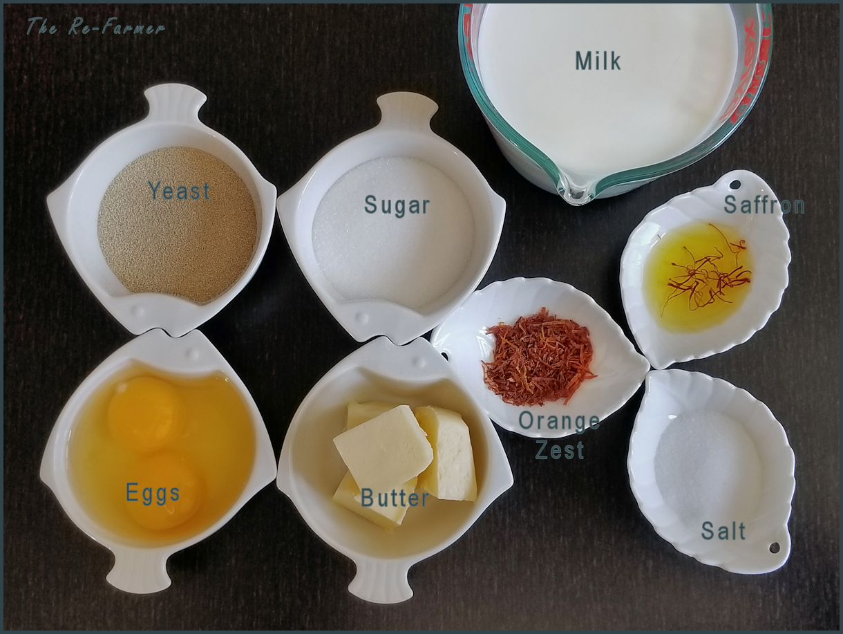 Easter bread ingredients