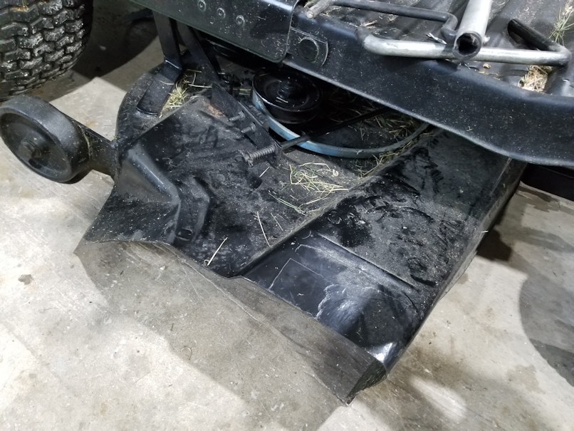 20180612.mower.belt.repair