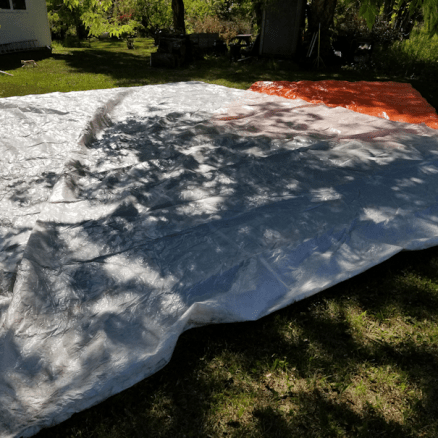 20190730.garden.progress.found.giant.tarp